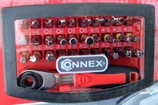 Connex Bit-Set Knarrenkasten 32-teilig mit Knarre 6,35 mm (1/4 Zoll) Antrieb