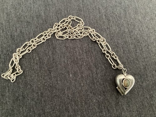 Herzmedaillon 925 silber - silber, mit