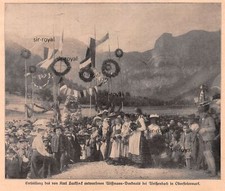 Wissmann Denkmal Enthüllung in Weissenbach Steiermark - 1908 ~18x16cm