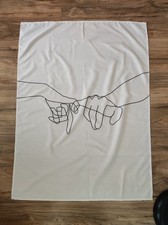 Wandbehang, Wandtuch weiß