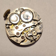 Uhrwerk 1 Zeiger Blatt Swiss Made 3 Adj r Teile / Reparatur M. Nicolet & Co 23mm