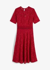 Neu Midi-Kleid aus Spitze Gr