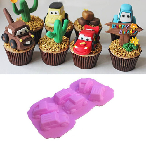 Silikonform fondant autos baby - fondant,