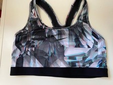 NIKE DRI-FIT BUSTIER SPORT-BH RACERBACK RINGERRÜCKEN Bunt Gr. L Neu