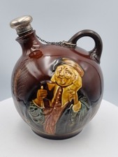 Royal Doulton Kingsware John Barleycorn Whisky Krug, Silber Stopfen