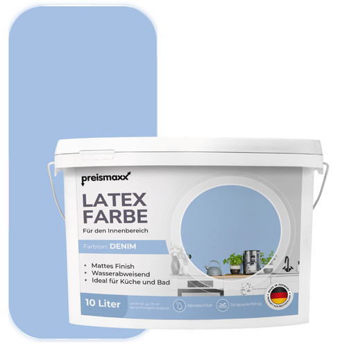 Mattlatex latexfarbe blau - latexfarbe,
