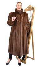 US5783 REAL MINK FUR COAT