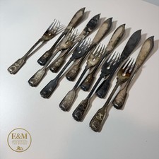 E&M Antikes Silberbesteck /