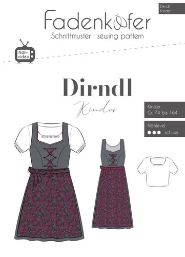 Schnittmuster mädchendirndl - schnittmuster,