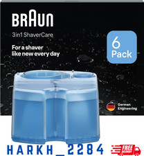 Braun ShaverCare 3 in 1 Reinigungskartuschen für Reinigungsstationen, 6er Pack