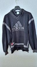 VINTAGE Adidas Basketball Pullover/ Hoodie Größe S in Grau, dünn, retro