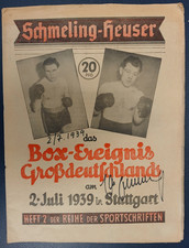 Programm-Zeitung Boxkampf Max