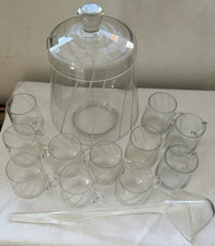 Bowle Set aus Glas, Vintage