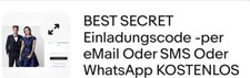 BestSecret Best Secret  Einladung Zugangscode KOSTENLOS +10% Rabatt