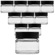 mikken 10 Mini Glastiegel 15 ml Tiegel Cremetiegel Cremedose Glas Kosmetikdose 