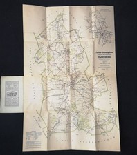 Amtliche Entfernungskarte von dem Herzogtum Oldenburg. Blatt 1. Amt Oldenburg. B