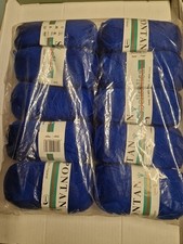10 X 50 g Blaue Wolle  aus Polyacryl