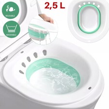 Faltbares Sitzbad für Toilette Bidetbecken Hämorrhoiden Sitzbadewanne Tragbares