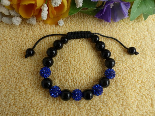 Shamballa armband onyx - shamballa,