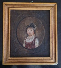 Sehr altes Bild Gemälde Portrait Ölgemälde Catharina Deuster 18. Jahrhundert