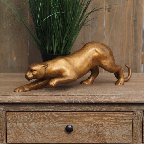 Bronzefigur jaguar - bronzefigur,