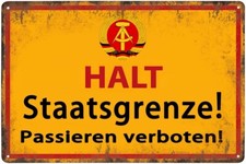 Metal sign - HALT