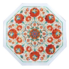12 " Marmor Inlay Kaffeetisch
