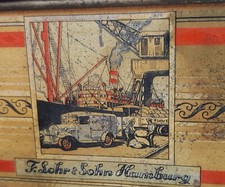 Alte Blechdose Kaffee F Lohr Sohn Hamburg Lohrana Oldtimer Dampfschiff Mohr 1936