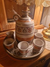 Tonkrug Set Geschirr Krug