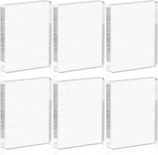 6 Stück Acryl Stempelblock