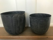  Metallübertöpfe 2er Set -