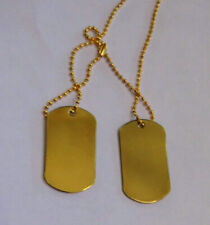 Halskette Erkennungsmarke Dog Tag US Army Necklace gold