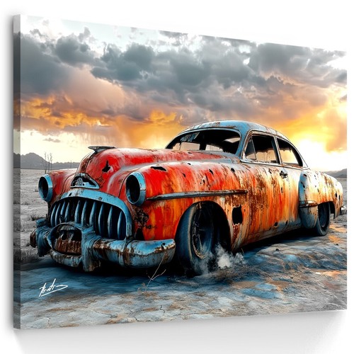Leinwand bild rostiger - leinwand,