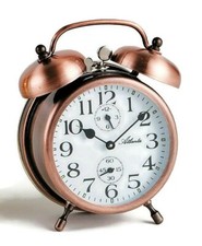 Retro Glockenwecker Kupfer Laut Nostalgie Handaufzug Mechanisch -Atlanta 1058/18