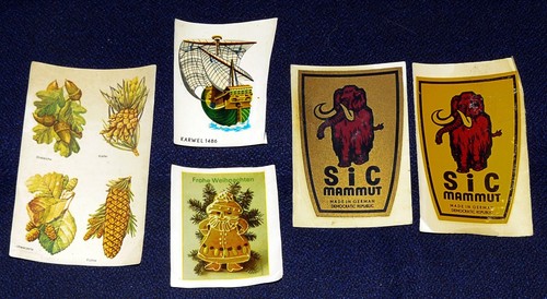 Kleines konvolut abziehbilder - konvolut,