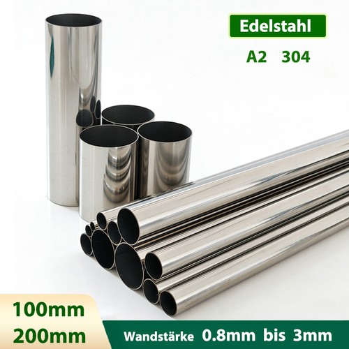 100mm 200mm edelstahl - v2a, rohr