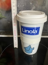 Linola. To Go Becher. Porzellan m. Deckel. Tasse. Becher, Mahlwerck. 2014.