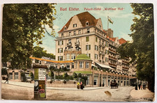 Bad Elster Palast Hotel Wettiner Hof , Nachgebühr Stempel Neuberg b. Asch Böhmen