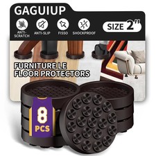 2" Gummi Möbel Pads - rutschfeste Füße Schutz für Haus & Garten, 8er Pack