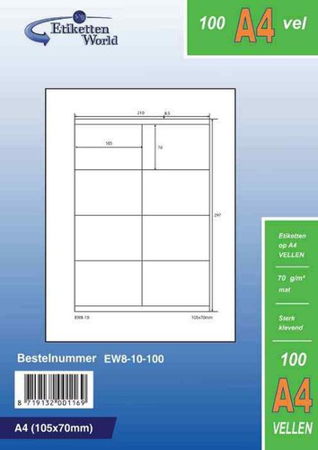 Universaletiketten 105x70mm