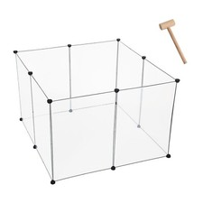 Freigehege Laufstall Laufgitter Kunststoff Kleintier wie Kaninchen FL04