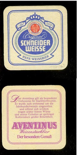 Bierdeckel schneider weisse - bierdeckel,