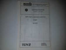 EG-Erlaubnis SCHMID Sportauspuff Mercedes 190 W201 Schalldämpfer k.ABE Gutachten