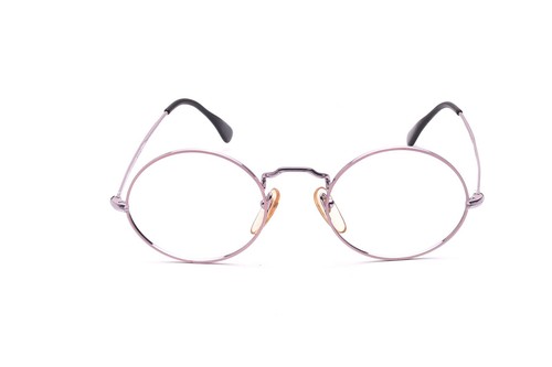 Brille oval metall pastell - brille,