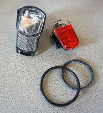 Spanninga Fahrrad Licht Set Rücklicht Presto 2 LED Frontlicht Illico  (A024-603)