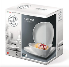 Bormioli Rocco Kokos 18tlg Tafelservice Set Opalglas Geschirr Speiseteller