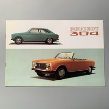 Peugeot 304 Coupe & Cabrio 1970 Verkaufsprospekt - französischer Text, 8 Seiten, selten