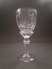Ein Vintage  Kristall Weinglas original Theresienthal aus der Zeit um 1960