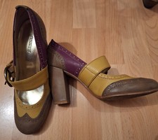 Damen Pumps Graceland Brogue High Heel Blockabsatz Deichmann 38