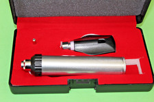 Ophthalmoskop Augenspiegel Augenleuchte Edelstahl silber + 1 Ersatzbirne in Box